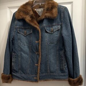 Marvin Richard’s Denim Jacket with Faux Fur Lining